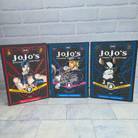 
              JoJo's Bizarre Adventure Manga Book Bundle Hard Cover 8x Books Vol 1 Part 1 2
            