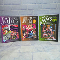 
              JoJo's Bizarre Adventure Manga Book Bundle Hard Cover 8x Books Vol 1 Part 1 2
            