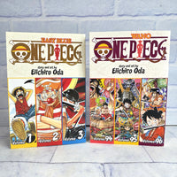 
              One Piece Manga Book Bundle Vol 1 2 3 Vol 94 95 96 Triple Book
            