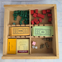 
              Monopoly Nostalgia Wooden Edition Board Game Vintage 2003 Complete
            