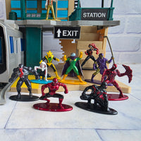 
              Spiderman Daily Bugle Nano Scene Play Set + Figures Bundle Miles Morales Carnage
            
