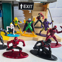 
              Spiderman Daily Bugle Nano Scene Play Set + Figures Bundle Miles Morales Carnage
            