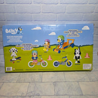 
              Bluey Playtime Adventures Figure Playset Bikes Skateboard- New In Box
            