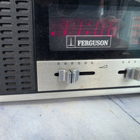 
              Vintage Ferguson 3196 Radio Alarm Clock FM Bookshelf Stereo
            