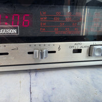 
              Vintage Ferguson 3196 Radio Alarm Clock FM Bookshelf Stereo
            