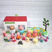 
              Peppa Pig Figure Bundle + Hospital and Park Playset + Accesories
            