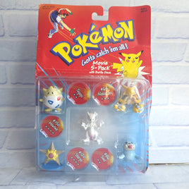 Vintage Pokémon Figure Movie 5 Pack Mewtwo Togepi Alakazam Tomy CGTSJ - New