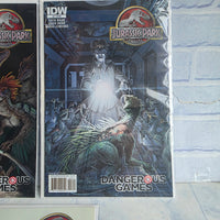 
              Jurassic Park Dangerous Games Comic Set Issue 1-5 IDW Jorge Jimenez - Bag + Board
            