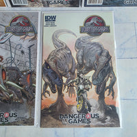 
              Jurassic Park Dangerous Games Comic Set Issue 1-5 IDW Jorge Jimenez - Bag + Board
            