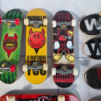 
              Tech Deck Bundle Vintage Display Case 13 World Industries Boards Flameboy Willy
            