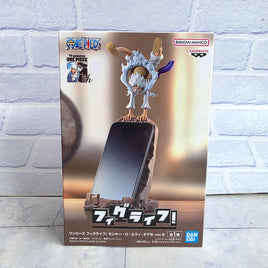 One Piece Monkey D. Luffy Gear 5 Figure Phone Stand - Bandai Japan - New