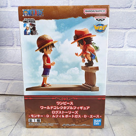 One Piece Monkey D Luffy & Portgas D Ace Figure World Collectible Figure - New