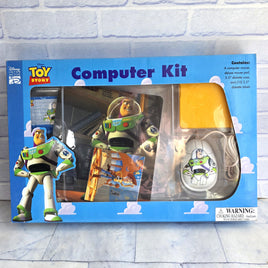 Toy Story Computer Kit Buzz Lighyear Mousepad Mouse Disney White  -  Vintage New