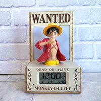 
              One Piece Luffy Alarm Clock Wanted Dead Or Alive Poster Japan Exclusive - Rare
            