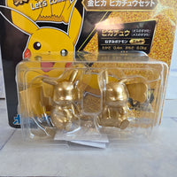 
              Pokemon Moncolle Gold Pikachu Figure Set  25th Anniversary - Japan Exclusive New
            