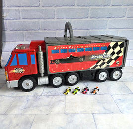 Micro Machines Grand Prix Racing Truck Play Set Bundle