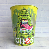
              Ghostbusters Slimer Popcorn Bucket Frozen Empire 2024 Metal Can Bin
            