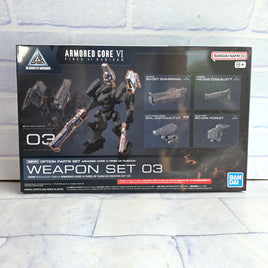 Armored Core Weapon Set 03 Option Parts Fires of Rubicon Bandai  Set 30MM - New