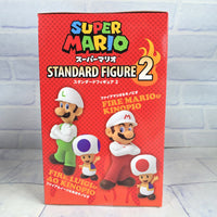 
              Super Mario Standard Figure 2 Fire Mario + Toad - Japan Import - New In Box
            