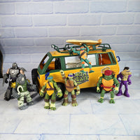 
              Teenage Mutant Ninja Turtles Pizza Van Bundle + Figures Shredder Rocksteady Beebop
            