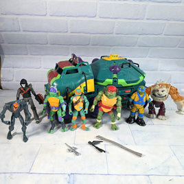 Teenage Mutant Ninja Turtles Tank Taxi Bundle Figures Dogpound Casey Jones
