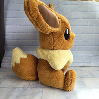 
              Pokemon Eevee Life Size Plush Japan Pokemon Center 2023 Fluffy Sitting Eevee
            