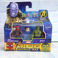 
              Iron Spiderman & Hulk MiniMates Figure Set Marvel Infinity War - New
            