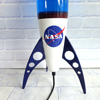 
              NASA Rocket Lava Lamp Red/Blue Space Rocket Ship Galaxy Motion Light - Complete
            