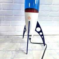 
              NASA Rocket Lava Lamp Red/Blue Space Rocket Ship Galaxy Motion Light - Complete
            