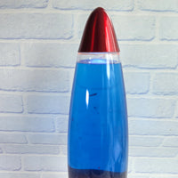 
              NASA Rocket Lava Lamp Red/Blue Space Rocket Ship Galaxy Motion Light - Complete
            