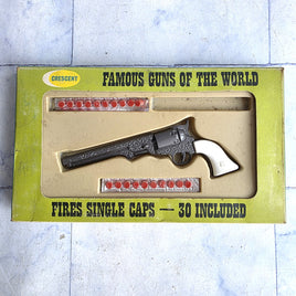 Crescent Colt Navy Model 1851 Cap Gun Famous Guns Series In Box Vintage 1960s