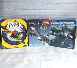 Falcon 4.0 Big Box PC Game Bundle Combat Flight Simulator 2 Battle Of Britain