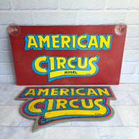 
              American Circus Wooden Sign Bundle Hand Painted Vintage Fairground Carnival
            