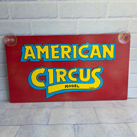 
              American Circus Wooden Sign Bundle Hand Painted Vintage Fairground Carnival
            