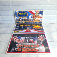 
              American Circus Sign Bundle Vinyl Foam Vintage Fairground Carnival
            