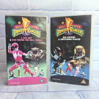 
              Power Rangers VHS Bundle I Eye Guy Big Sisters Pink Ranger Black Ranger
            
