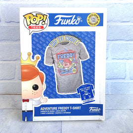 Adventure Freddy T-shirt Funko Pop Tees Grey XL New In Box
