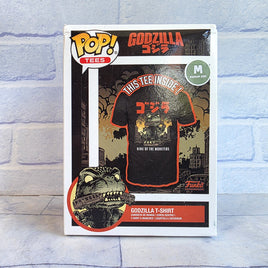Godzilla T-Shirt Funko Pop Tees King Of The Monsters Size Medium New In Box