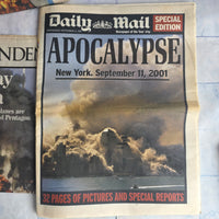 
              9/11 Twin Towers Newspaper Bundle - Independent Toronto Star Daily Mail UK Mail
            