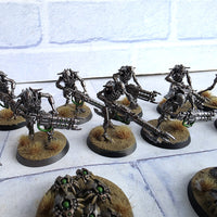 
              Warhammer 40K Necron Warriors + Scarabs Bundle Assembled Well Painted Based
            