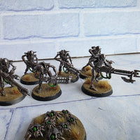 
              Warhammer 40K Necron Warriors + Scarabs Bundle Assembled Well Painted Based
            