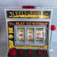 
              One Arm Bandit Slot Fruit Machine Light and Sound In Box - Working Great Conditi
            