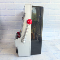 
              One Arm Bandit Slot Fruit Machine Light and Sound In Box - Working Great Conditi
            