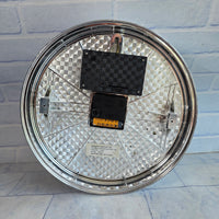 
              Alloy Wheel Clock LED Light Up Racing Man Cave
            