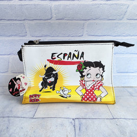 Betty Boop Makeup Bag Purse Espana Spanish Vintage 2007 Unused + Tags
