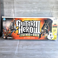 
              Nintendo Wii Guitar Hero 3 Legends Of Rock Les Paul Guitar Controller Box & Game
            