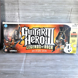 Nintendo Wii Guitar Hero 3 Legends Of Rock Les Paul Guitar Controller Box & Game
