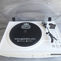 
              GPO Jive 3-Speed Retro Turntable USB MP3 Radio Tuner CD Player Space Age
            