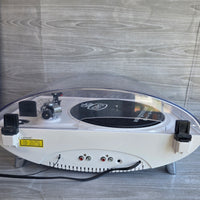
              GPO Jive 3-Speed Retro Turntable USB MP3 Radio Tuner CD Player Space Age
            