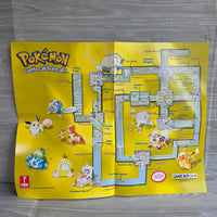 
              Pokemon Yellow Strategy Guide Poster - Kanto Map Gen 1 - Mint
            